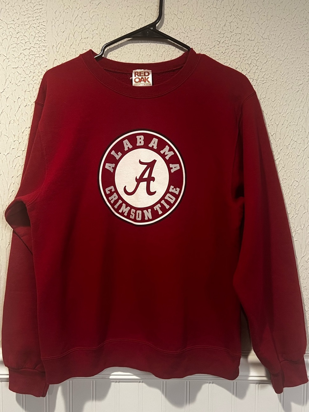 Vintage Red Oak Alabama University Crimson Tide Red Sweatshirt Unisex size small